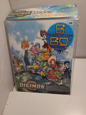 Digimon Sticker Album Book 80 Stickers 8 Page Booklet Collector Bonus Sticker picture