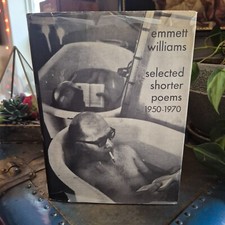 Emnett Williams Selected Shorter Poems 1950-1970 New Direction Books HC 1975 DJ picture