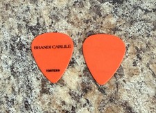 BRANDI CARLILE - 100% Authentic Official Tour Signature Stage Guitar Pick Orange picture