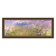 Framed Canvas Giclee Print Water Lily#34 by Claude Monet Wall Art Decor 16