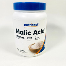 Nutricost Malic Acid Powder 2 LBS - Gluten Free, Non-GMO EXP: 12/24 picture