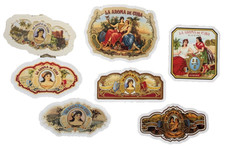 La Aroma de Cuba Cigar Stickers Wrappers Advertisements  picture
