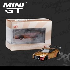 1/64 TSM MINI GT LB WORKS Nissan GT-R R35 GT Wing Magic Bronze HK Exclusive #33. picture