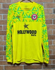 BRENTFORD FC 2022/2023 GOALKEEPER JERSEY SHIRT FOOTBALL UMBRO SIZE M LONG SLEEVE picture