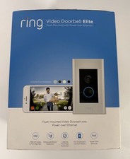 Ring Video Doorbell Elite PoE HD Smart Security Camera Flush Mount New Open Box picture