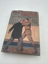 1915 The Double Traitor E. Phillips Oppenheim Frontispiece Dust Wrapper 1st Thus picture