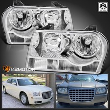 Fits 2005-2010 Chrysler 300 Replacement Headlights Halogen Lamp Left+Right 05-10 picture