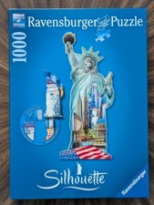 Ravensburger STATUE of LIBERTY Silhouette 1000 Pc Jigsaw Puzzle - NEW & Sealed picture