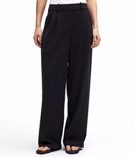 Lululemon Women’s Daydrift Black High-Rise Pleated Relaxed Dress Pants L picture