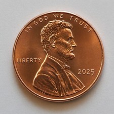 2025 P Lincoln Penny (1 Cent) BU Uncirculated Last Year Minted  picture