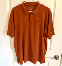 Columbia Golf Men's XL Rust  Short Sleeve Polo Shirt MillerCoors Logo picture