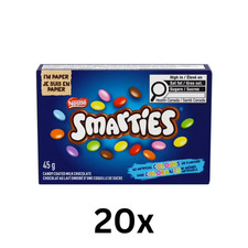Nestle Smarties Candy coated chocolates Canadian FRESH 20x45g,  picture