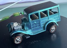 Vintage 1968 Hot Wheels Redline Classic ’31 Ford Woody - Spectraflame Aqua 8C picture