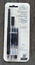 Vintage Right Hand PLATIGNUM Student Calligraphy Set 4 Points 3 Cartridges picture