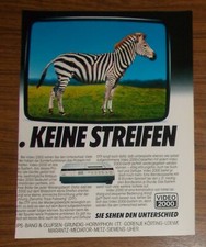 Rare Advertising Vintage PHILIPS VR 2023 VCR Video 2000 Zebra 1982 picture