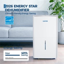 Ultra-Quiet 50 Pint Dehumidifier for 5,500 Sq Ft Home Basement,2.4 Gal Tank picture