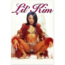 Lil Kim Hardcore Era Leopard Bikini Hip Hop Portrait Poster picture