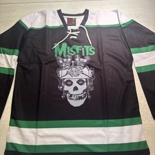 NWT Misfits 138  Band Hockey Jersey Size Men’s Small Danzig Horror Punk Rock picture