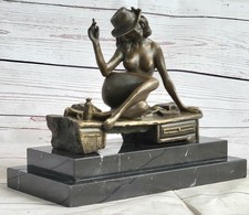 Handmade bronze sculpture With Dancer Burlesque Vitaleh Original Figurine Figure picture