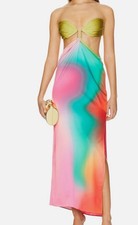 Baobab Women's Green Voila Cut-Out Dress Size M picture