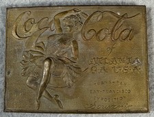 Vintage Deane & Adams Coca-Cola Trans-Pan Exposition Belt Buckle England picture