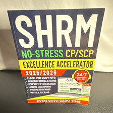 SHRM No-Stress CP/SCP Excellence Accelerator 2025/2026 Study Guide HR Ascend picture
