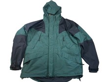 Vintage Eastern Mountain Sports Jacket Mens Large Green Hooded GORE-TEX Ski 90s picture