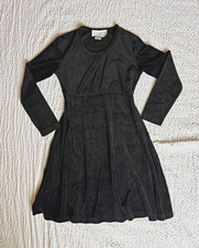 Whimsygoth Babydoll Vintage 90s Black Velvet Dress Dark Feminine by Vittadini picture