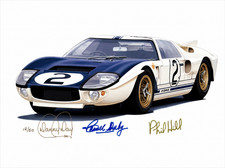 Ford GT40 Autographed by  Phil Hill and Carroll Shelby picture