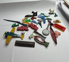 Vintage Cracker Jack Prizes Premiums Gumball Lot of 31 Whistles Airplane Train picture