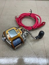 Daiwa Seaborg 500MT Electric Reel Gold Silver Tested Power On & Retrieve picture