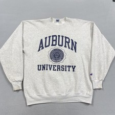 Vintage Auburn Tigers Sweatshirt Mens XL Gray NCAA Football Champion 90s picture