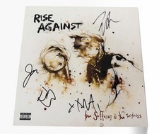 RISE AGAINST SIGNED AUTOGRAPH x4 SUFFERER WITNESS VINYL RECORD TIM +3 w/ PROOF picture