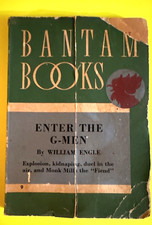 Vintage Paperback Book William Engle Enter the G-Men Bantam Collectible - Accept picture