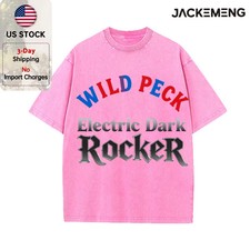 Y2K Oversized Washed Gothic Rock Graphic Tee Vintage Grunge Streetwear T-Shirt picture