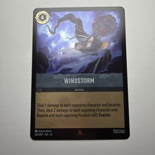 Windstorm 203/204 Action Rare Cold Foil Disney Lorcana Attack of the Vine UP picture