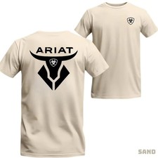 Ariat T-shirt - Featuring A Bold Black Bull Head Logo picture
