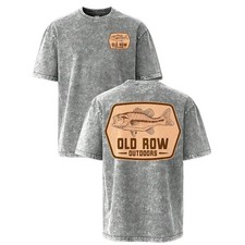 Old Row Outdoors Largemouth‑Bass Vintage Washed Oversized T‑Shirt picture