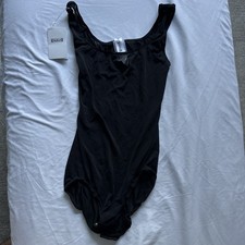 Wolford Jamaika String Body Seamless Forming Bodysuit UMBER Black Medium 78264 picture