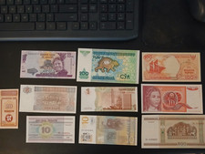 Mixed Lot of 10 World Banknotes – Foreign Paper Money – Uncirculated – Charity picture