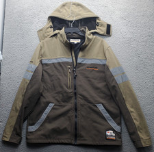 U-Haul Employee Jacket Mens 2XL Multi Fleece Lined Detachable Hood Logo Full Zip picture
