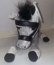 FUNLAND Kentucky Derby Winner Goffa INT'L Corp 17” Gray  Stuffed Plush Horse NWT picture
