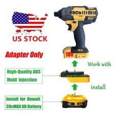 1 Adapter for BOSTITCH 18v (NOT 20V MAX) Tools To Use for DeWaIt 20V MAX Battery picture