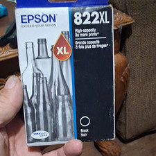 Epson 822XL Genuine/Original High-Capacity Black Inkjet Ink Cartridge picture