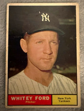 1961 Topps Baseball #160 Whitey Ford New York Yankees  Hall of Fame Pitcher  picture