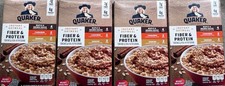 4 Pack Quaker Instant Oatmeal, Fiber & Protein 3 Flavor Variety picture