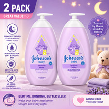 Johnson's Moisturizing Bedtime Baby Body Lotion with Coconut Oil, 27.1 fl. Oz picture