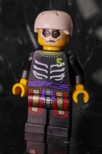 Lego Minifigure - Torso Ninjago Skeleton Ribs White Lloyd Garmadon White SKULL picture