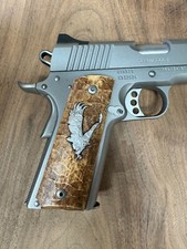 Silver Eagle 1911 Full Size custom made wooden grips picture