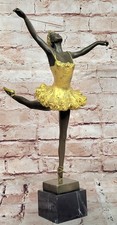 Handmade Bronze Sculpture by Milo: Dancing Dancer, Children`s Room Decor Gift NR picture